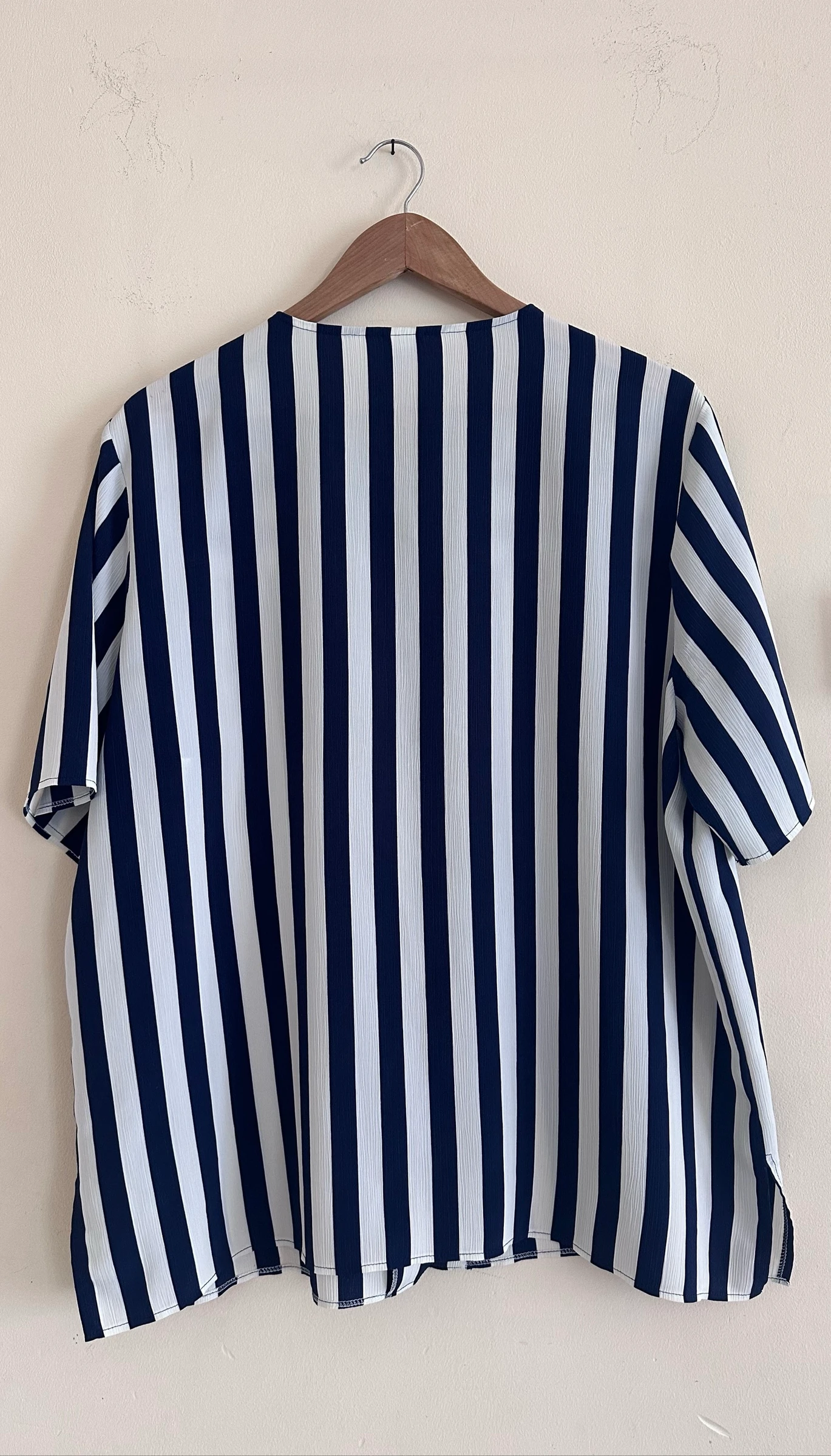 Canda marineblauw & wit gestreept overhemd – Maat 46 – Impeccabele staat – photo 2